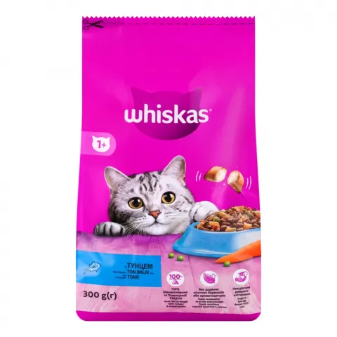 Корм д/котів Віскас 300 г сух. з тунцем