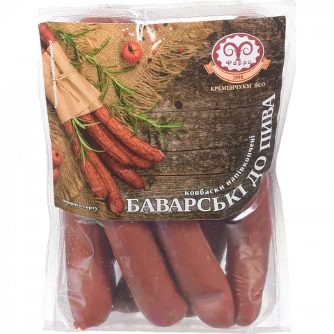 Ковбаски Фарро Баварські 1 ґат. н/к ваг.