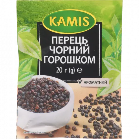Каміс Перець чорн. горошок 20 г пак.
