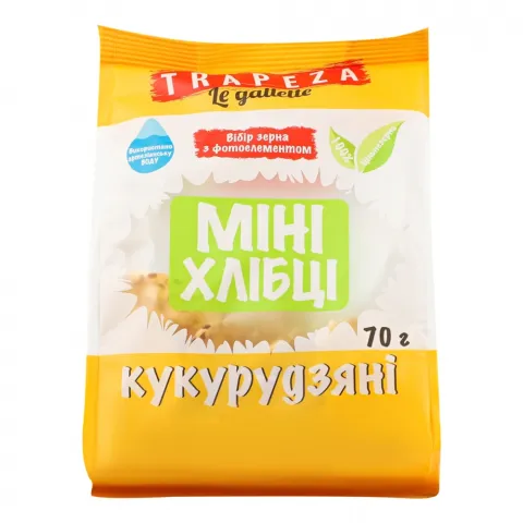Міні-хлібці Трапеза 70 г кукурудзяні