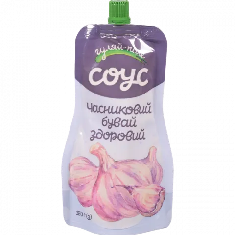 Соус Гуляй-поле 180 г д/пак. Часниковий