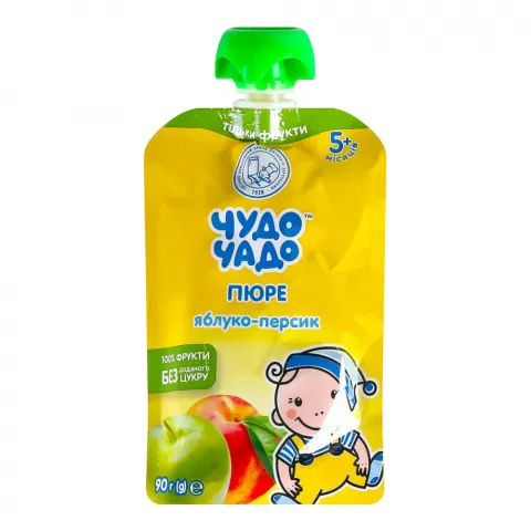 Пюре Чудо-Чадо 90 г д/пак. яблуко, персик