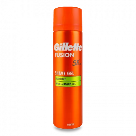 Гель д/гоління Gillette Fusion 200 мл д/чутливої шкіри