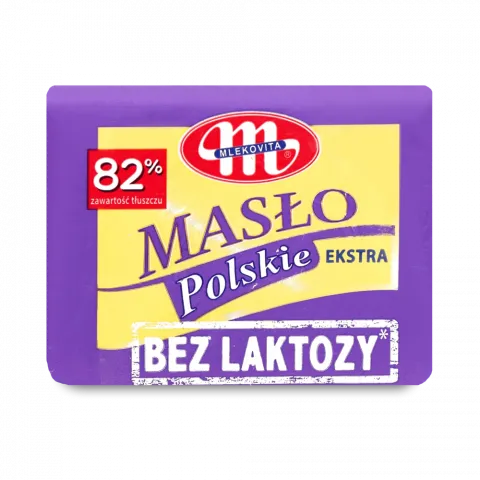 Масло Mlekovita 82 Польське б/лактози 200 г (Польща)