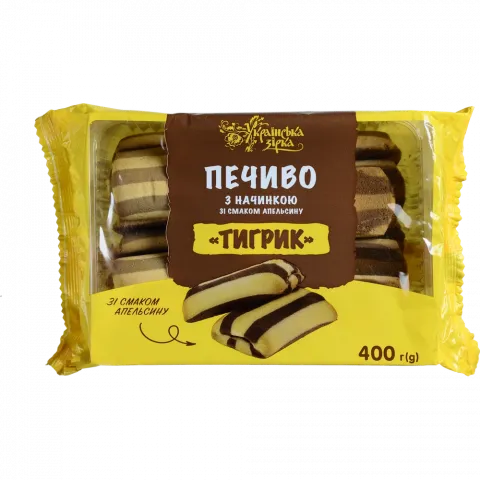 Печ Українська зірка 400 г Тигрик зі смак. апельс.