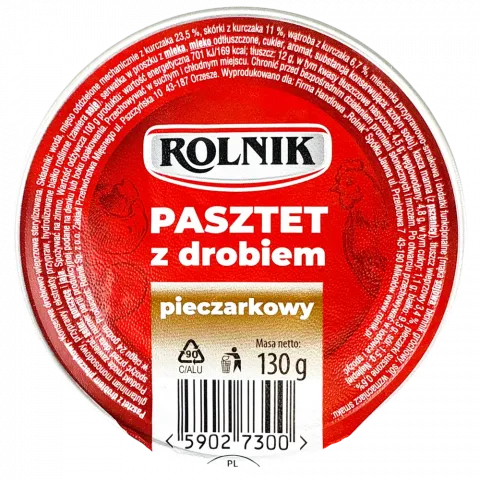 Паштет ROLNIK 130 г птиця з грибами (Польща)