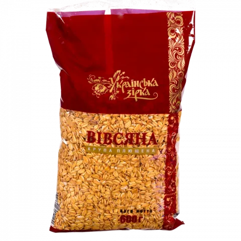 Крупа Українська Зірка вівсяна плющена 600 г