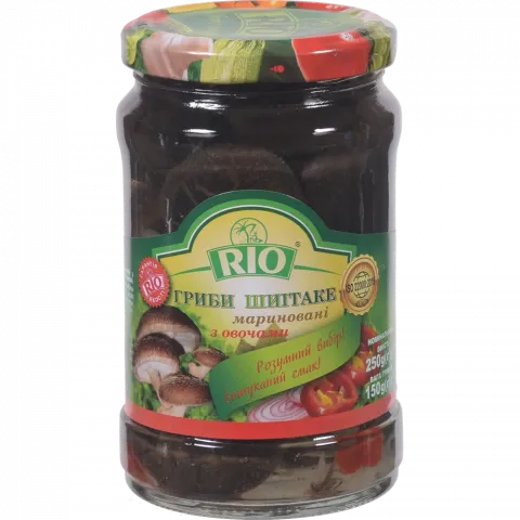 Гриби Шиїтаке Ріо 250 г скл. мариновані з овочами