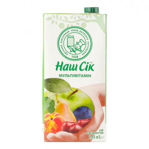 Сік Наш Сік 1,9 л т/п Мультивітамінний