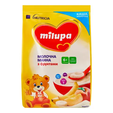 Каша Milupa 210 г манна з фруктами 6+ міс.