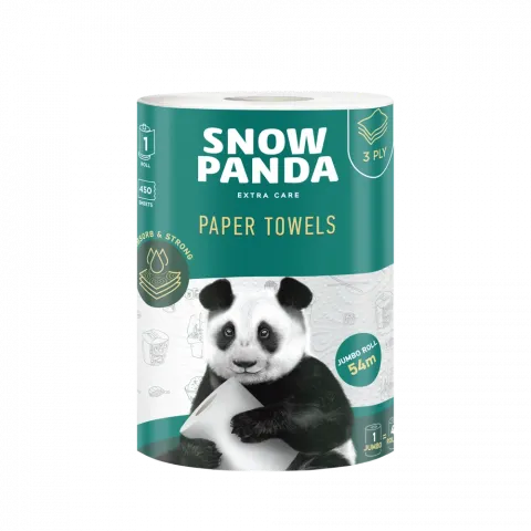 Рушник папер. Сніжна Панда 1 шт. 3 шар. Extra Care Jumbo Roll