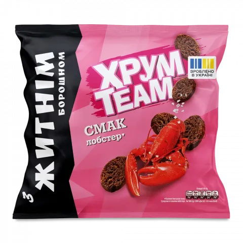 Сухарі ХрумTeam 90 г житні Лобстер
