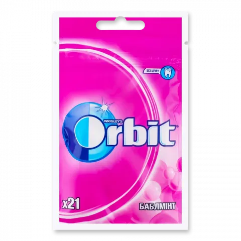 Жув. гумка Orbit 21 шт. пак. Bubblemint