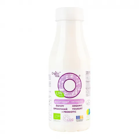 Йогурт Organic Milk 2,5 280 г безлактозний органічний