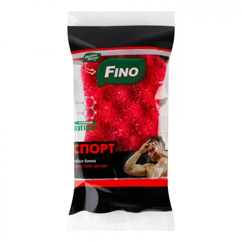 Губка банна МЖ/FINO масажна Спорт Чемпіон 1 шт. 3121/0289