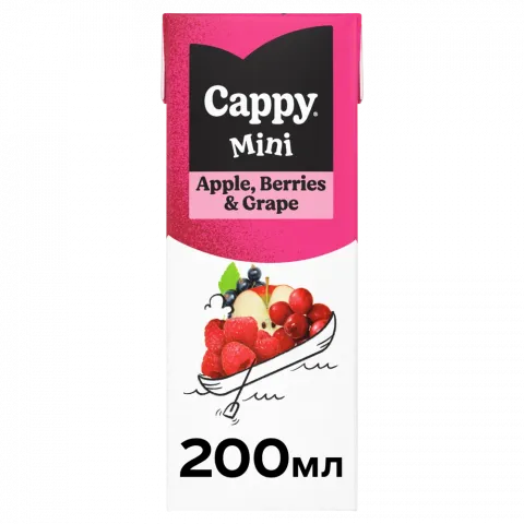 Нектар Cappy Mini 0,2 л Яблуко-ягоди-виноград
