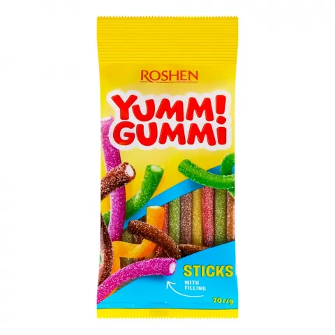 Жувальні Цукерки Рошен 70 г Yummi Gummi Sour Sticks