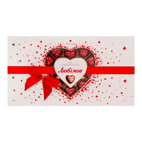 Цукерки Любімов 225 г мол. шок. Асорті