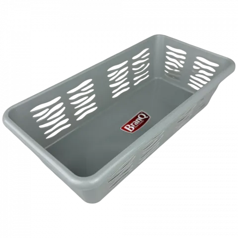 Кошик Зебра 1 Branq 19,7х10х5 см пласт. арт.1701 сірий И130 (Польща)