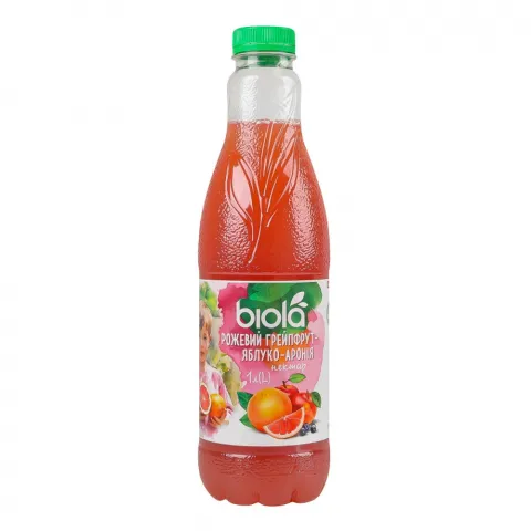 Нектар Біола 1 л Рожевий грейпфрут-яблуко-аронія