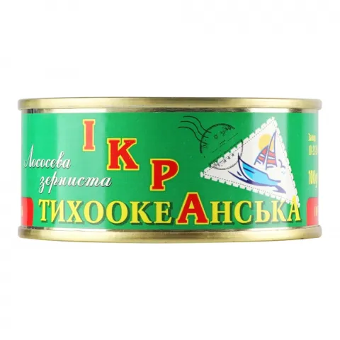 Ікра лососева зерниста 100 г з/б Тихоокеанська