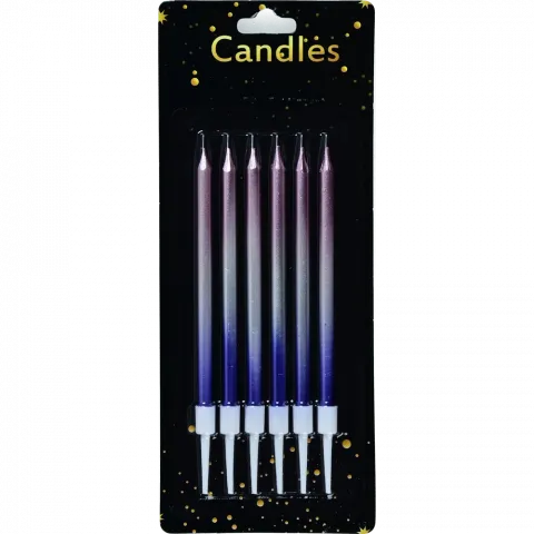 Набір свічок д/т довгих 6 шт градієнт 6961-3 И667