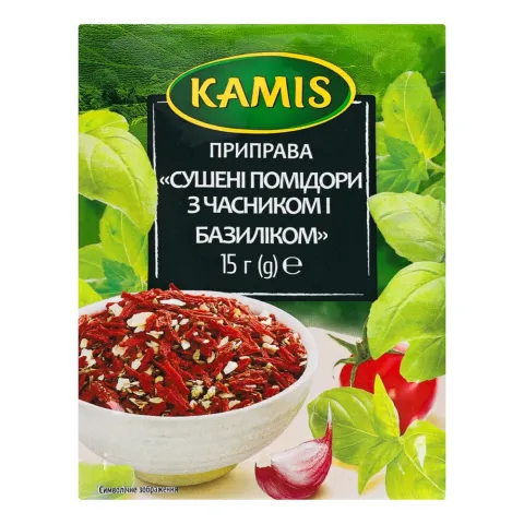 Каміс Сушені помідори з часником і базиліком 15 г
