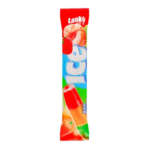 Морозиво Ласка 95 г лід зі смак. полуниці, мандарина та яблука