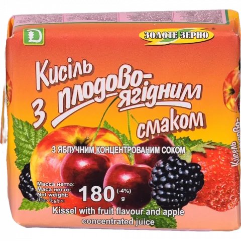 Кисіль Золоте зерно 180 г Плодово-ягідний