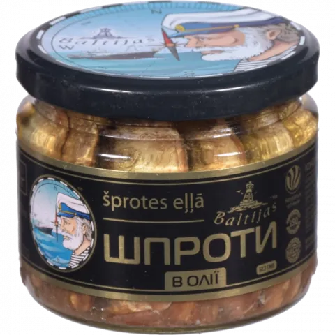Шпроти Балтійські 250 г скл. в/о