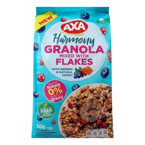 Гранола АХА 300 г з мультизерн. плас. з мінерал. та ягодами