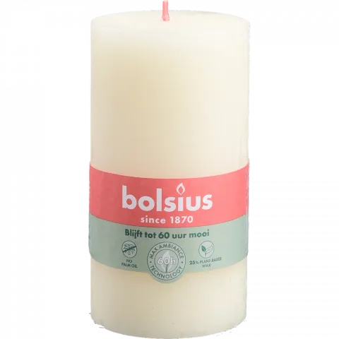 Свіча Bolsius 130/68 рустік М`яка перлина, 60 год., арт. 103668790305