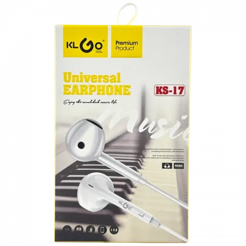 Навушники дротові , 1,2м KS-17 мікс арт. 17488-12 И792