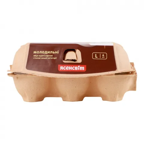 Яйця курячі Ясенсвіт (6 шт.) Молодильні С0