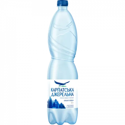 Вода Карпатська джерельна 1,5 л пл. газ.