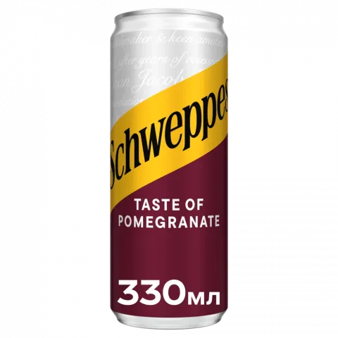 Вода Швепс 0,33 л з/б Гранат