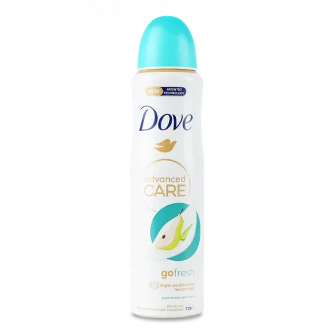 Дезодор Dove 150 мл спрей Груша та алое вера 72 год