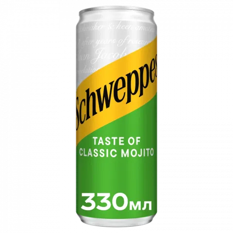 Вода Швепс 0,33 л з/б Мохіто
