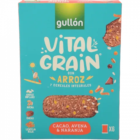 Печ Gullon 247 г Vital Grain какао та апельсин б/лактози