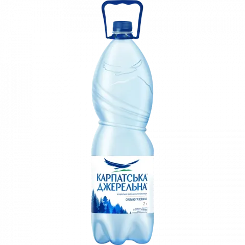 Вода Карпатська джерельна 2 л пл. газ.