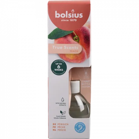 Арома-дифузор Bolsius з паличками, 60 мл,  персик, арт. 101924976780