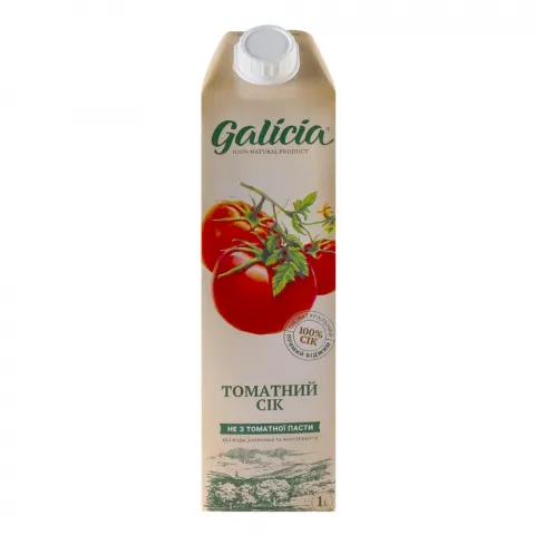 Сік Galicia 1 л Томатний з сіллю