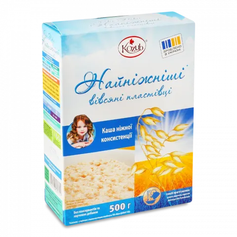 Пластівці Козуб 500 г карт. вівсяні Найніжніші