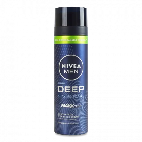 Піна д/гоління Nivea 200 мл Ultra чорна