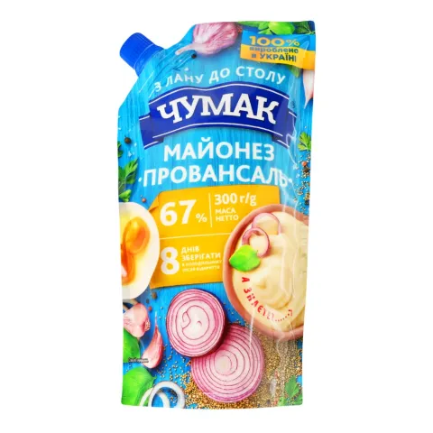 Майонез Чумак 300 г д/пак. Провансаль 67