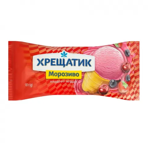 Морозиво Хрещатик 90 г ваф.стак. плодово-ягідне