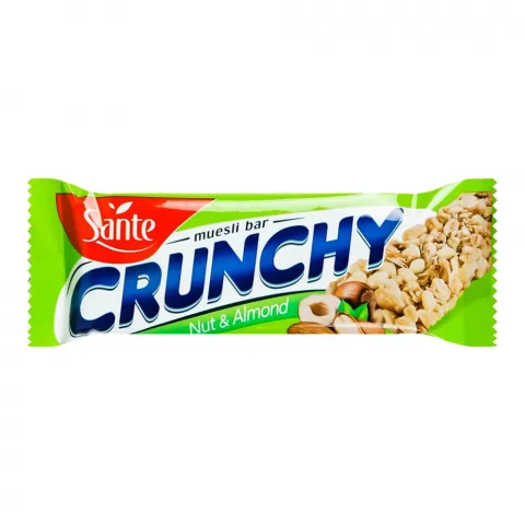 Батончик Санте Кранчі 35 г з горіхами та мигдалем (Польща) И945