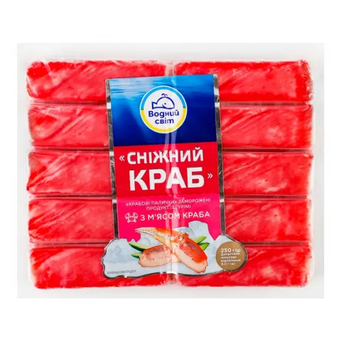 Краб пал Водний Світ 250 г Сніжний краб