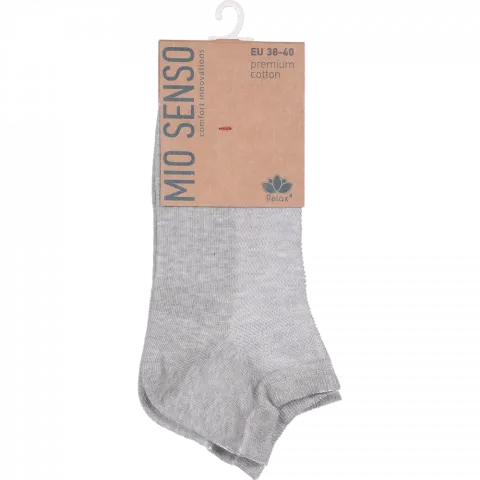 Шкарпетки жін. MioSenso Relax4 короткі сітка C513R меланж св.сірий, р.38-40
