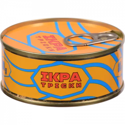 Ікра Тріски 80 г з/б Пробійна солена